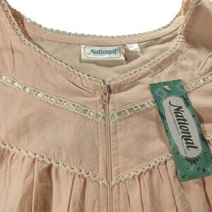 New National Front Zip Robe Daydream Crocheted Accents Pockets Tags Womens‎ XXL